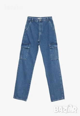 Дънки Stradivarius Straight leg , снимка 2 - Дънки - 54654224