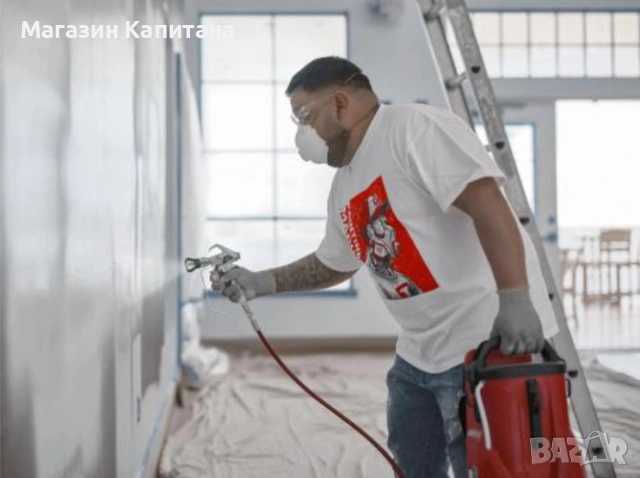 Машина за безвъздушно боядисване Titan X120, 18 V, 4 Ah, 0.9 л/мин, 110 бара, с батерия, зарядно, снимка 4 - Други машини и части - 54190298