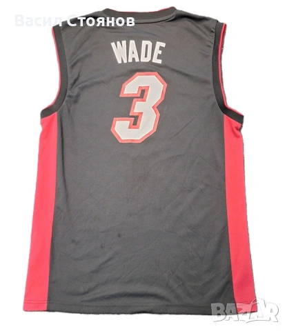 Маями Хийт / Miami Heat NBA Dwyane Wade #3 adidas away Jersey - Размер М, снимка 2 - Фен артикули - 54608567