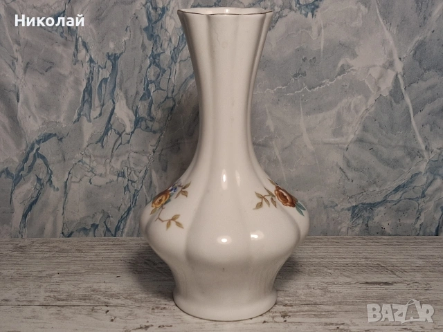 Стар Български Костен Порцелан Коста Йорданов Видин Малка Вазичка , снимка 3 - Антикварни и старинни предмети - 54989380