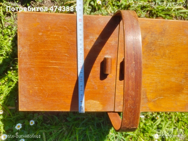 Дървен куфар , снимка 3 - Антикварни и старинни предмети - 54553438