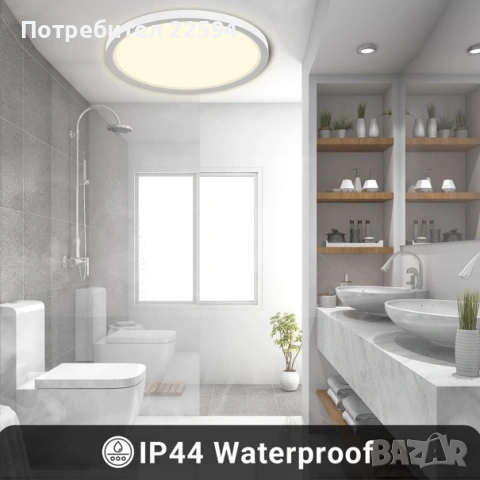 LED таванна лампа - Плафон, снимка 2 - Лед осветление - 54827574
