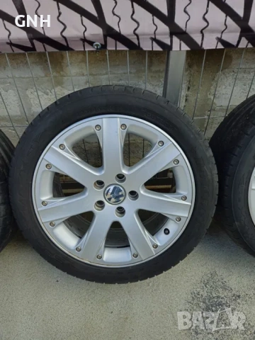 Джанти Bbs 17 цола, 5х112 , 7.5j , et47 , 225/45/17 , Vw , Audi Seat, снимка 4 - Гуми и джанти - 54576259