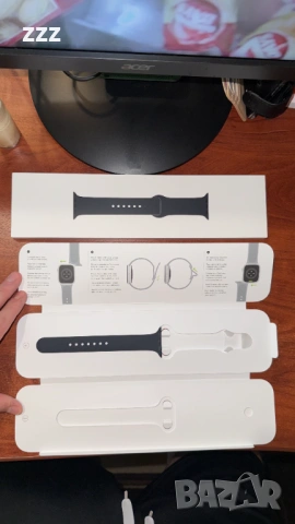 Apple Watch Series 7 45mm Midnight GPS, снимка 2 - Смарт часовници - 54808604