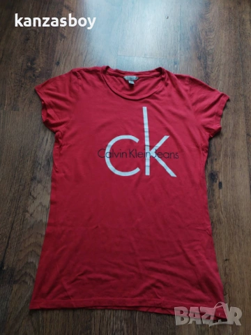 Calvin Klein Jeans - страхотна дамска тениска S, снимка 6 - Тениски - 54429334