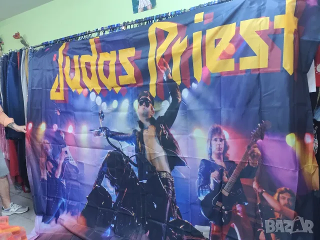ГОЛЯМ  транспарант на JUDAS PRIEST, снимка 3 - Китари - 55365595