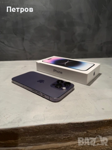 КАТО ЧИСТО НОВ Iphone 14 Pro 256 GB Deep Purple , снимка 2 - Apple iPhone - 54465648