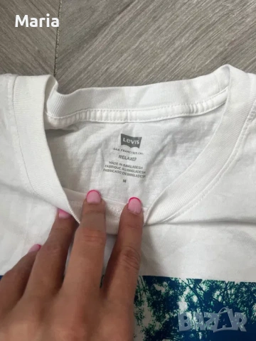 Мъжка тениска Levi’s бяла оригинал, снимка 3 - Тениски - 54544936