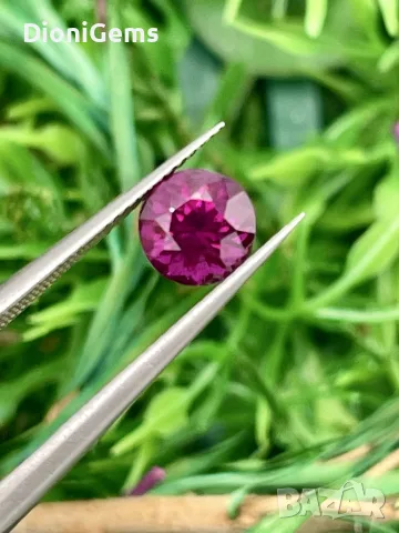 Естествен Гранат Родолит 1.31 ct – Мозамбик, снимка 6 - Други - 55391952