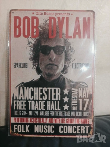 Bob Dylan Tin Sign-метална табела(плакет)