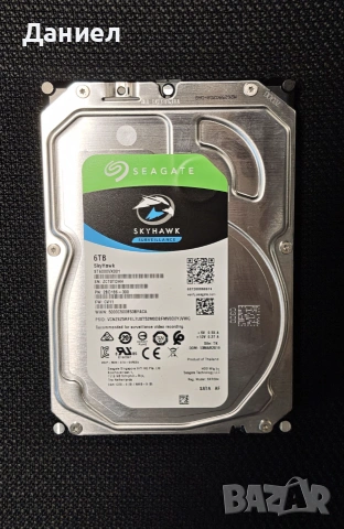 6TB HDD Seagate SkyHawk хард диск за видеонаблюдение