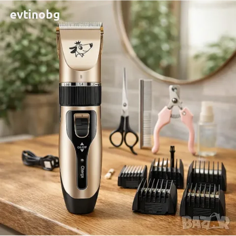 Смарт машинка за подстригване на домашни любимци Pet Clipper 6680 - Водоустойчива глава, 5-степенно 