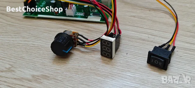PWM контролер за скорост на мотор 60A DC 10V-55V 12V 24V 36V 48V цифров дисплей 100A Max, снимка 2 - Друга електроника - 55437648