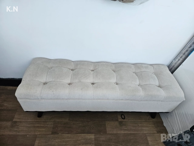 Кушетка, цвят бежов , снимка 2 - Дивани и мека мебел - 54226846