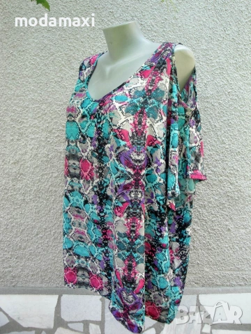4XL Нова  туника  Alexia с голи рамене , снимка 3 - Туники - 55054257