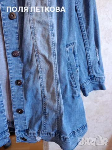 Дънково удължено яке, снимка 5 - Якета - 54103844