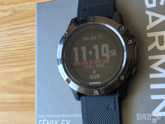Garmin fenix 5x Sapphire 51mm, снимка 2 - Смарт часовници - 55239840