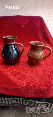 2бр стари керамични кани