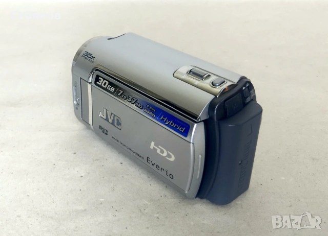 Дигитална хибридна видео камера JVC GZ-MG330 (30 GB HDD + SD), 35x оптичен зум, Japan, снимка 3 - Камери - 54545260