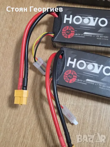 комплект от две литиево-полимерни (LiPo) батерии HOOVO 2S 7.4V 5200mAh 80C Hardcase , снимка 3 - Друга електроника - 55546422