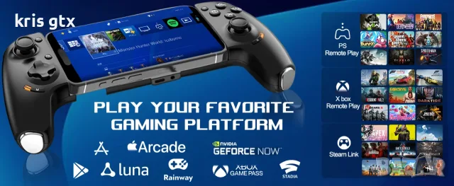 arVin Mobile Gaming Controller за Android и iPhone USB-C безжичен телефонен контролер с Hall Effect , снимка 11 - Слушалки, hands-free - 55378381