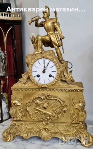 Антикварен ,каминен часовник 