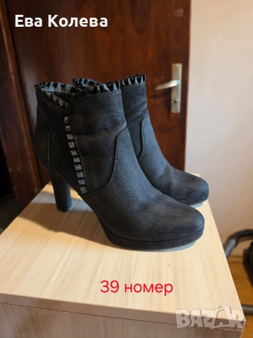 Дамски ботуши на ток размер 39, снимка 3 - Дамски ботуши - 54848234