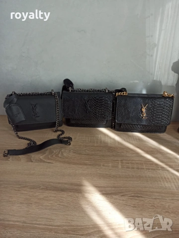 Yves Saint Laurent Нова Дамска Чанта YSL Различни Цветове Черна 