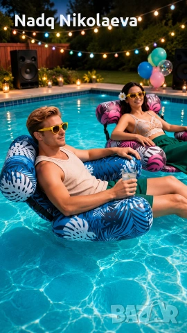 Надуваем стол за басейн – Pool Party Vibes