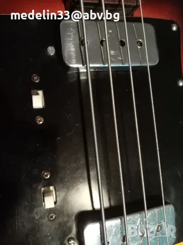Klira Texas bass 351,Relic, West Germany 1960,short scale, sunburst, бас китара, снимка 8 - Китари - 55652044