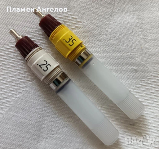 Два броя употребявани професионални рапидографите - Rotring Isograph 0.13мм.и 0.35мм., снимка 3 - Други - 54673365