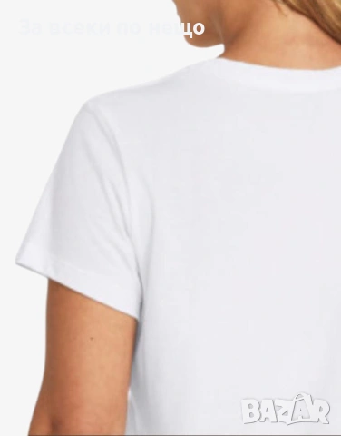 UNDER ARMOUR Sportstyle Logo Ss Tee White Дамска Бяла Тениска👚Дамска Блуза С Къс Ръкав Код P2462, снимка 5 - Тениски - 54427894