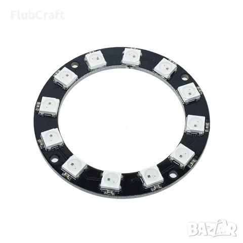 12Bit WS2812B 5050 RGB LED Пълноцветни кръгли светлини