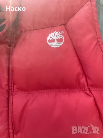 Нов мъжки/унисекс пухен елек Timberland size S, снимка 2 - Якета - 55686715