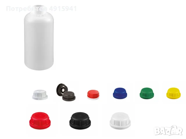 ADR/UN HDPE бутилка 1 литър, натурална, R45, снимка 3 - Буркани, бутилки и капачки - 55628154