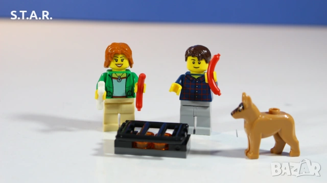 Лего Приключение Бус с Каравана 60117 Lego Van with Caravan Adventure, снимка 2 - Конструктори - 54715921