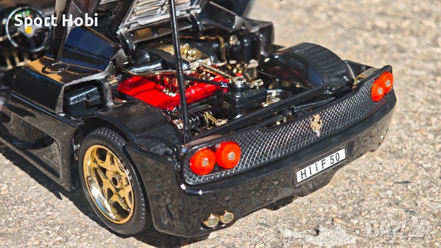 Ferrari F50 BARCHETTA Bburago 1:18, снимка 6 - Колекции - 51893089