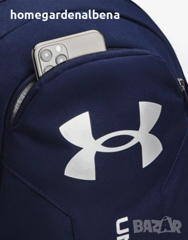 Under Armour Hustle Lite Backpack Navy — Унисекс раница Тъмносиньо, снимка 3 - Раници - 54529725