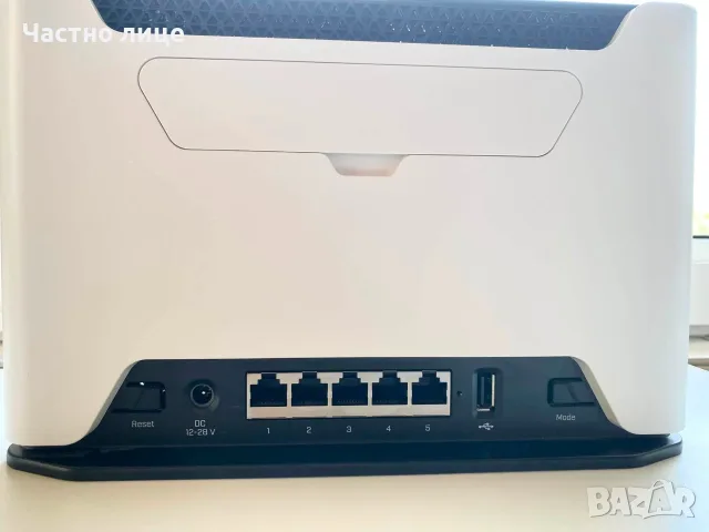 Рутер Mikrotik Chateau LTE12, 2-лентов, Бял, SIM карта