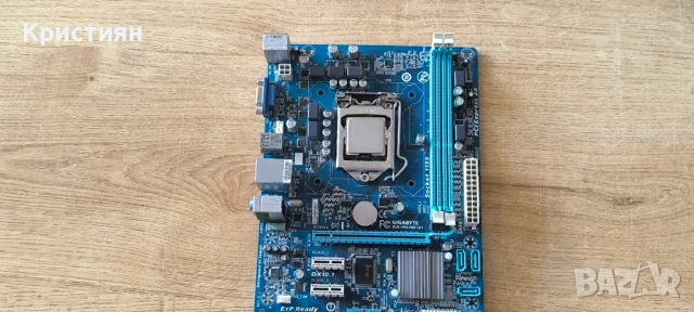 Дънна платка Gigabyte GA-H61M-S1 + Процесор Intel i5-2400 3.10GHz, снимка 2 - Дънни платки - 54902023