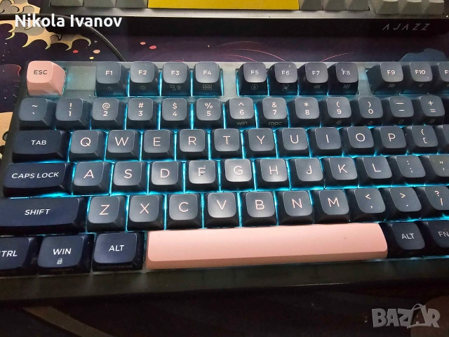 Механична - Оптична клавиатура Skyloong GK75 Lite Gasket (Gateron Optical Black) | Hot-Swap, Knob, снимка 7 - Клавиатури и мишки - 55075742