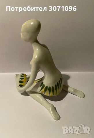 Българска стара порцеланова фигура, снимка 2 - Антикварни и старинни предмети - 54130158