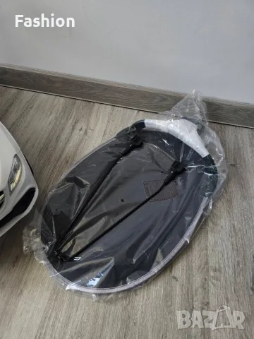 Детска кола за бутане + родителски контрол MERCEDES AMG в бял цвят + нов сенник., снимка 2 - Други - 55628469