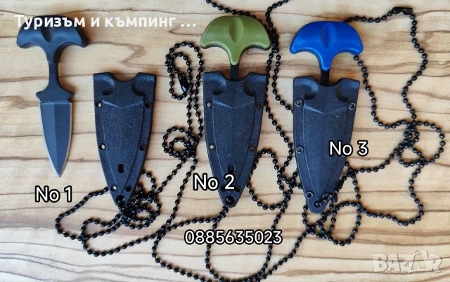 Малко ножче за носене на врата / тип ударна кама /, снимка 16 - Ножове - 43330326