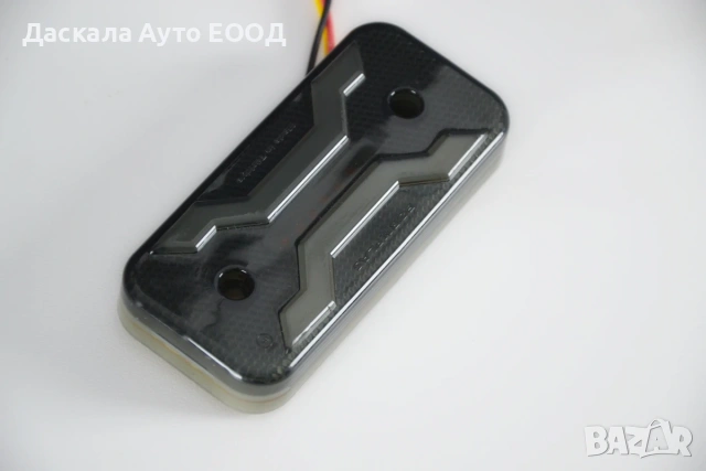 1бр. оранжев диоден НЕОН Х LED габарит Spider опушено стъкло, 24V, снимка 4 - Аксесоари и консумативи - 55087965