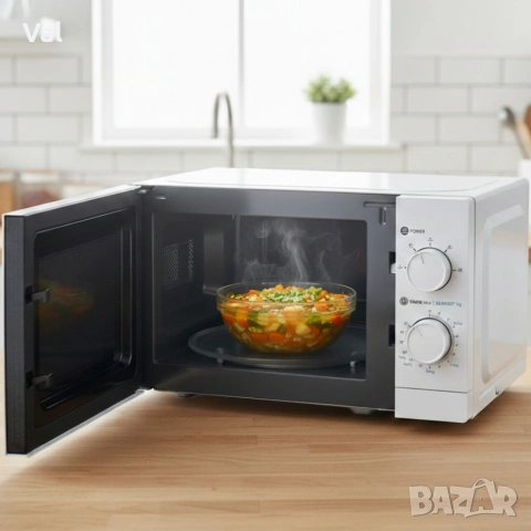 Микровълнова фурна MUHLER MO-5009 20L – 700W, механичен контрол, снимка 2 - Микровълнови - 54746100