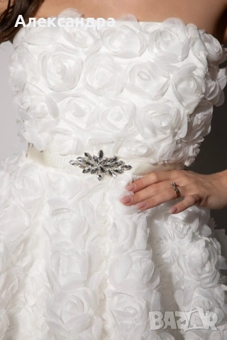 Официална бяла рокля Christine fashion, снимка 2 - Рокли - 54753979