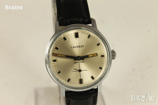 1960's LAUREAT Швейцарски Ръчен Часовник , снимка 4 - Мъжки - 55133877