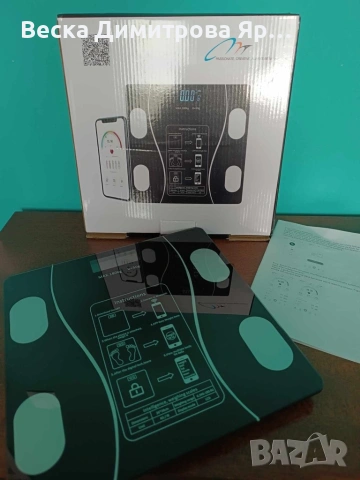 Кантар с възможност за измерване на индекса на телесните мазнини, снимка 10 - Друга електроника - 54013756