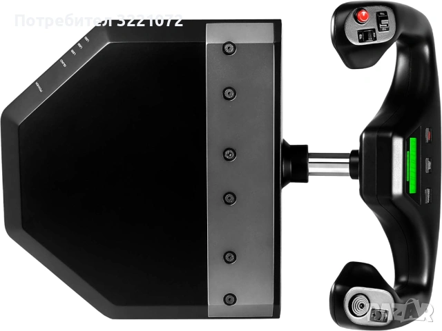 Контроли за авио-симулатор Logitech - G Flight Yoke System, черен (PC) & Logitech G PRO Flight Rudde, снимка 3 - Аксесоари - 54392991